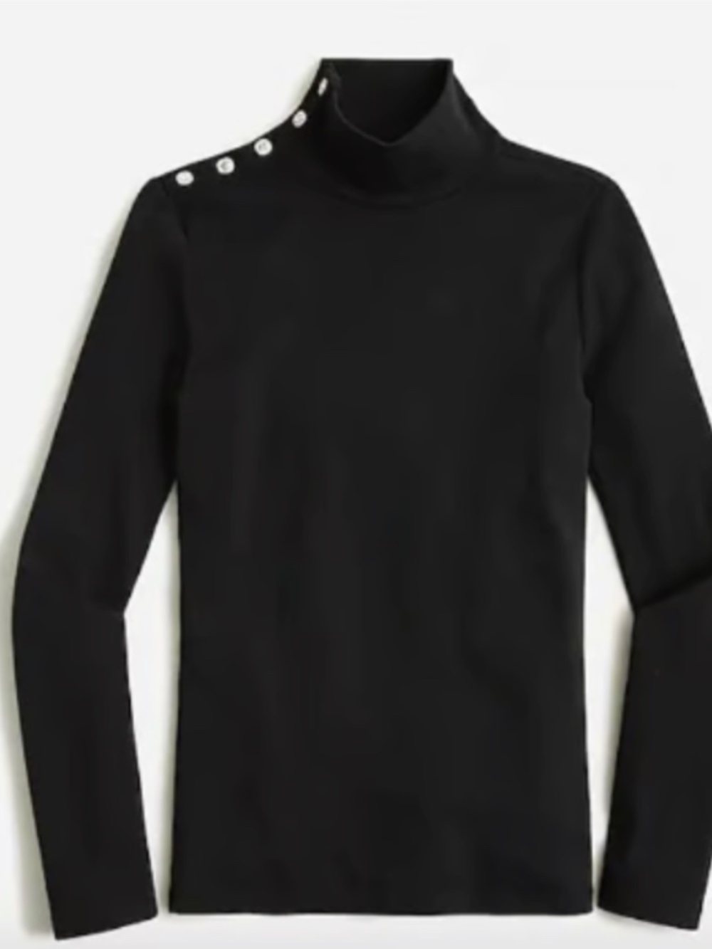 Perfect-fit turtleneck with jewel buttons - Size XL